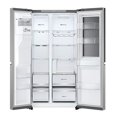 Réfrigérateur Américain LG GSXE80PYBD – InstaView® Door-in-Door® - 628L - Inox Prime — vue 3