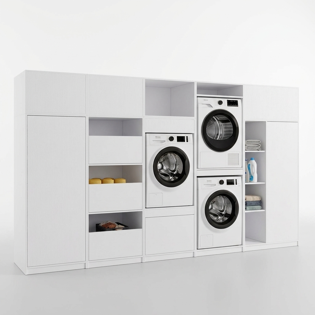 Colonne pour Machine à Laver et Sèche-Linge — BUANDERIE COTON — vue 6