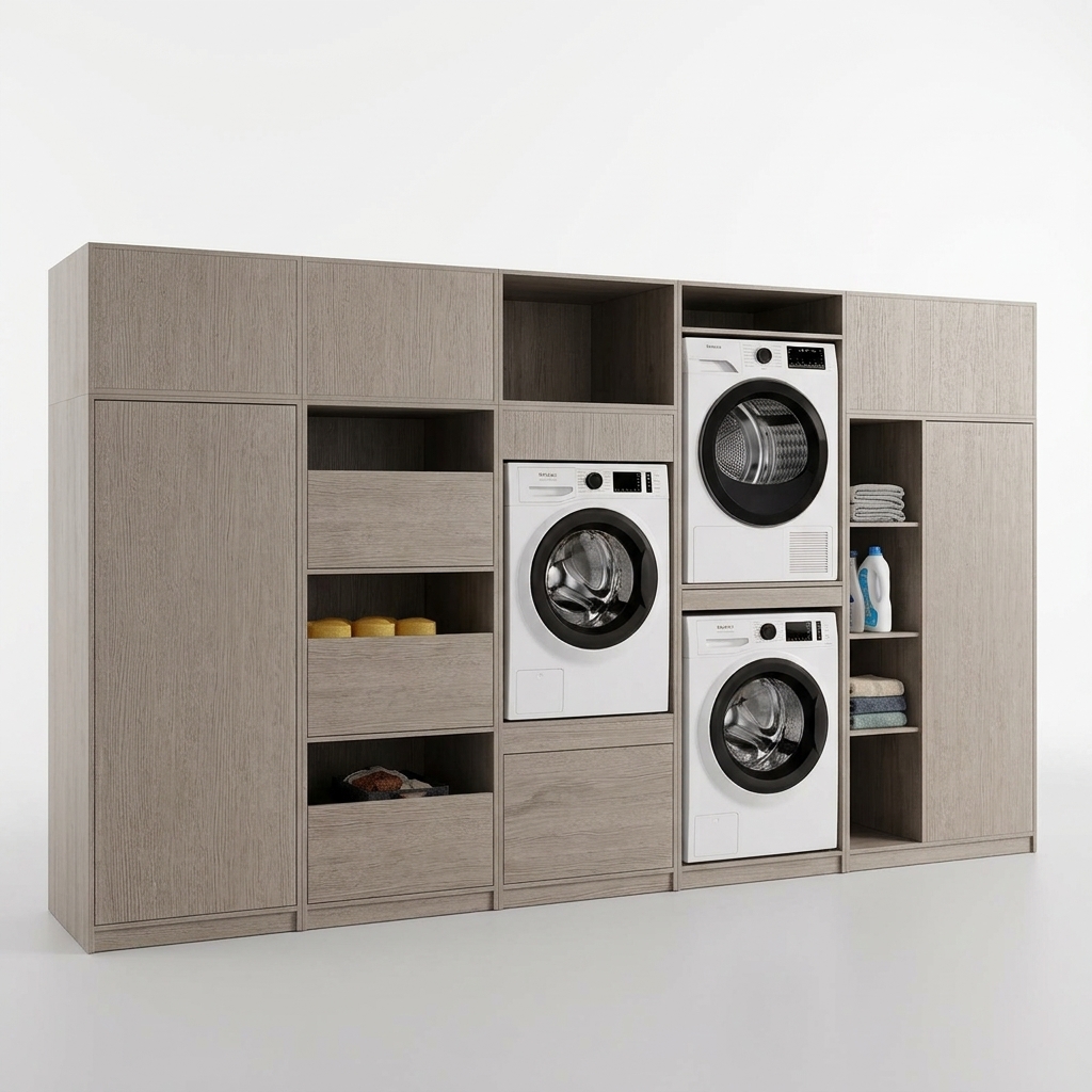 Colonne pour Machine à Laver et Sèche-Linge — BUANDERIE COTON — vue 5