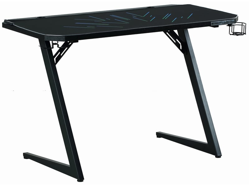 Bureau gaming M0090 Zyon 120 cm coloris Noir — vue 2